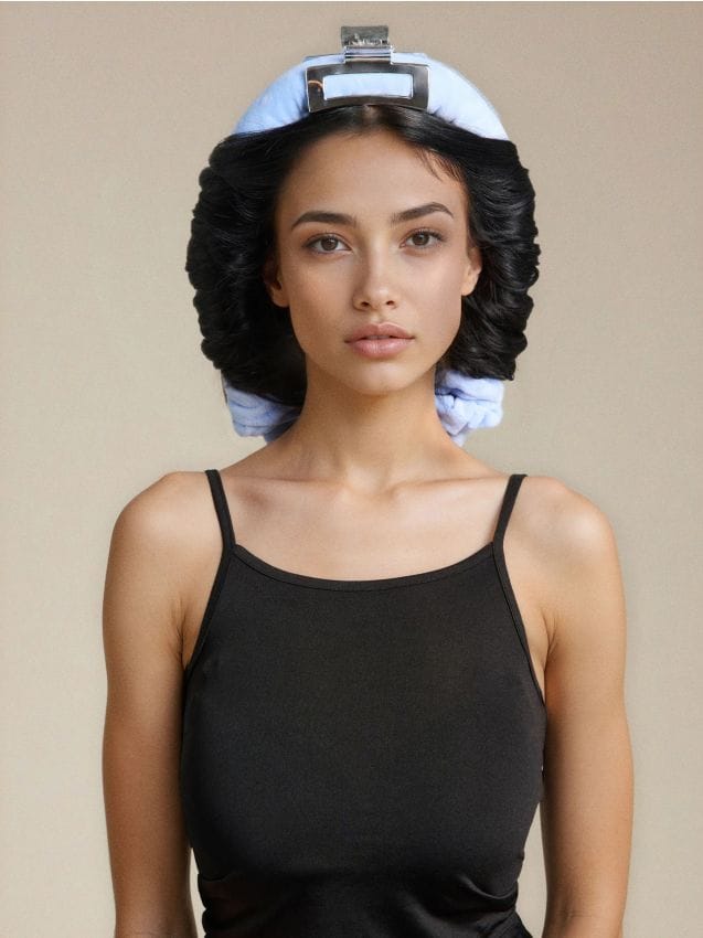 Sinsay - Set pentru ondulat părul - albastru-pal