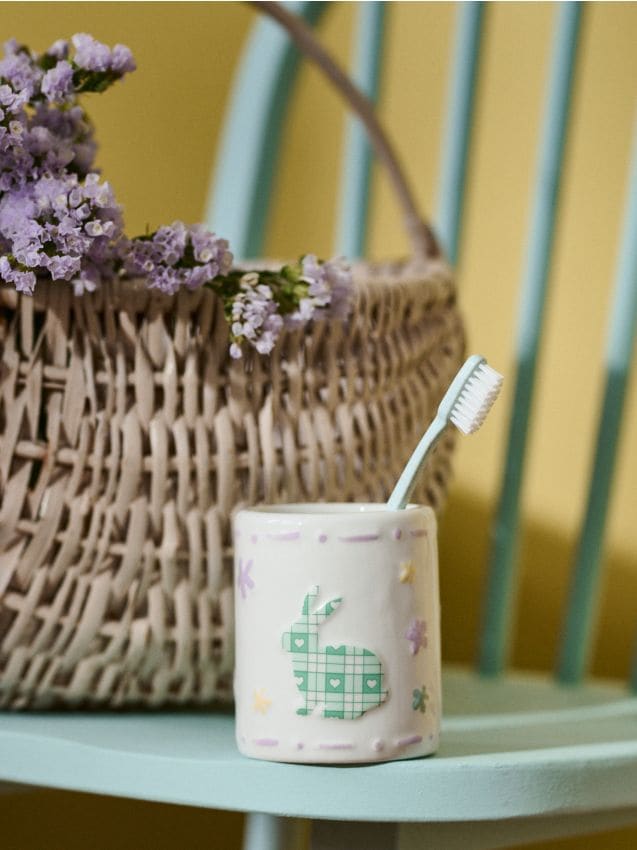 Sinsay - Suport de Paște pentru periuțe de dinți cu motiv de iepuraș - multicolor