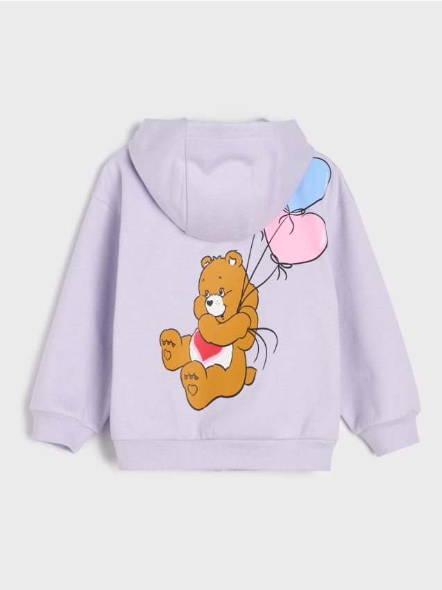 Sinsay - Bluză din bumbac cu imprimeu Care Bears pe spate - lavand
