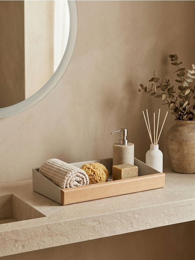 Organizer per il bagno - beige