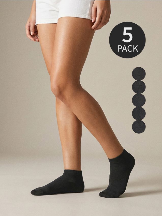 Sinsay - Set de 5 perechi de șosete - negru