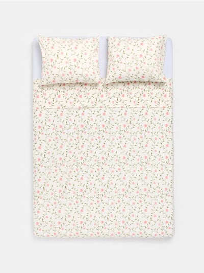 Komplet posteljine sa cvetnim dezenom