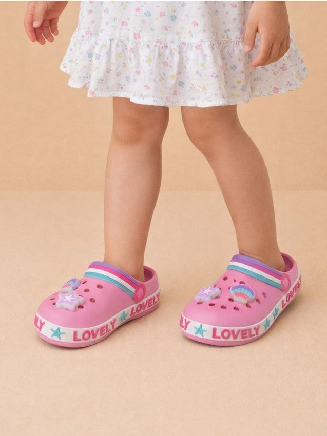 Sinsay - Saboti cu Motiv de Animale Marine - roz-trandafiriu