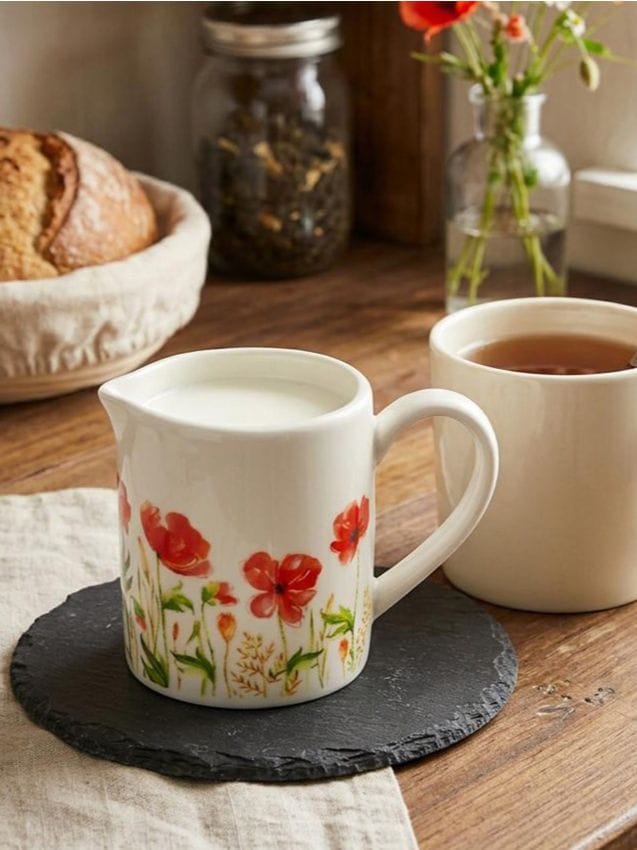 Sinsay - Ulcior din ceramică cu motiv floral - crem