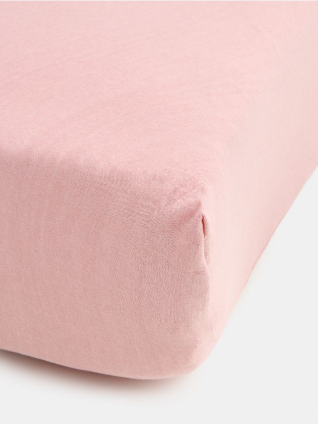 Lenzuolo con elastico - rosa pastello