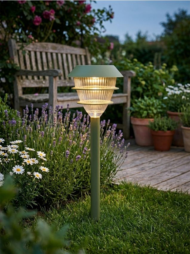 Sinsay - Lampă LED solară de grădină cu țăruș - verde