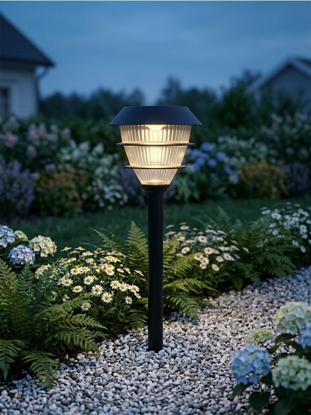 Sinsay - Lampă LED solară de grădină cu țăruș - negru