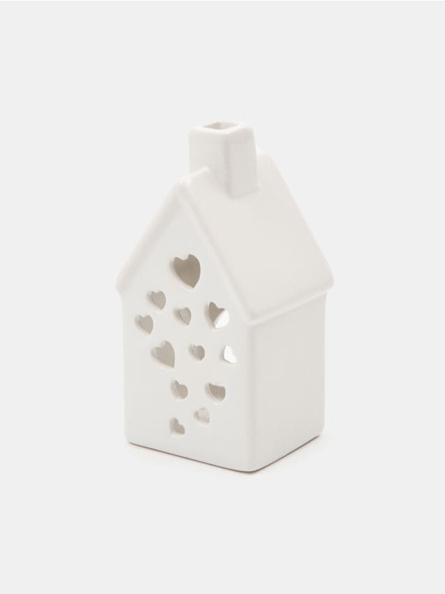 Sinsay - Svietnik v tvare domčeka - biela