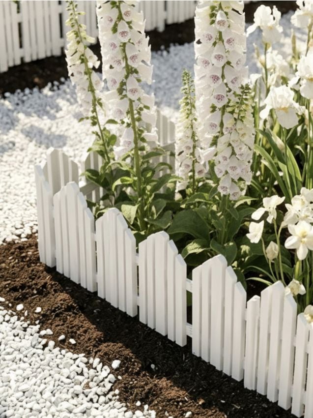 Sinsay - Garduri de grădină 4 pack - alb