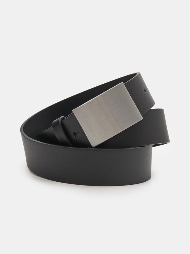 Sinsay - Curea cu cataramă metalică - negru