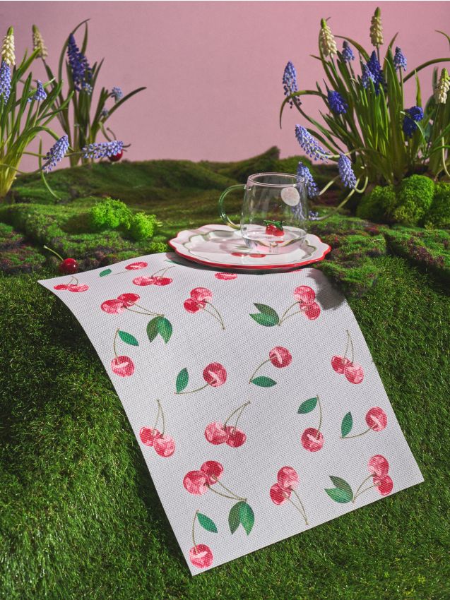 Sinsay - Set de suporturi de masă cu motiv de cireșe 2 pack - multicolor