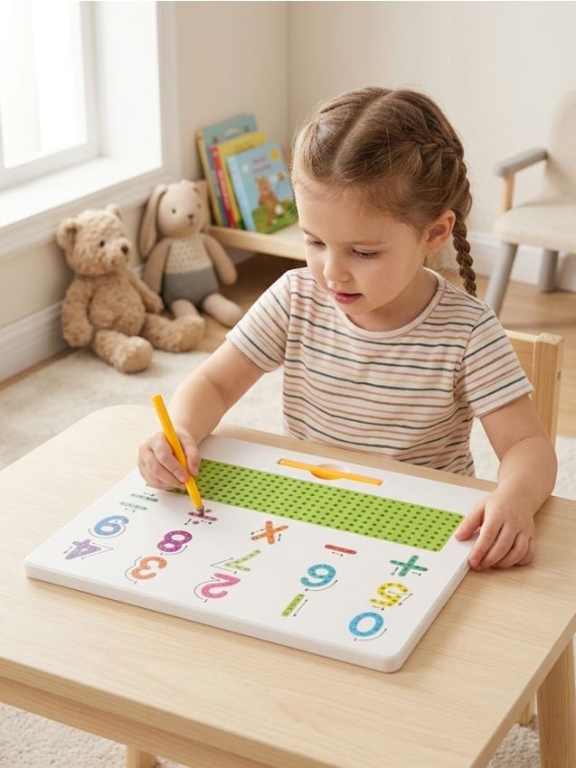 Sinsay - Tablă educațională magnetică pentru învățarea numerelor - multicolor