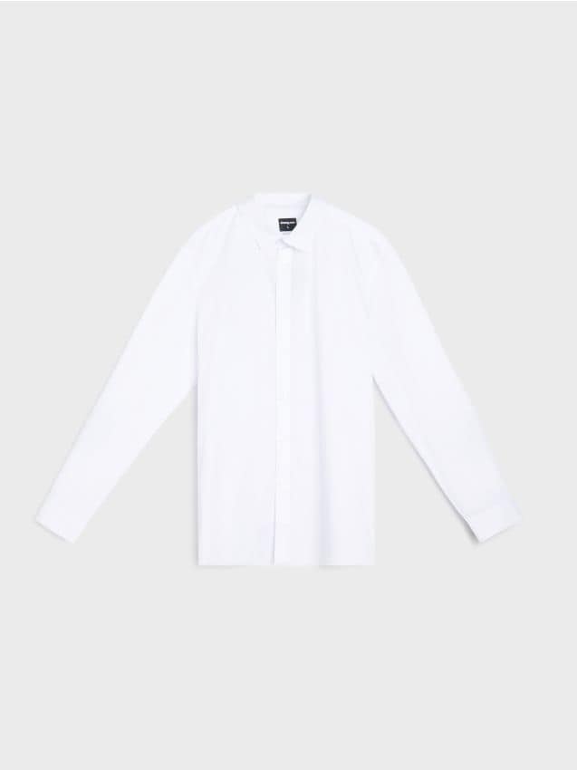 Sinsay - Cămașă slim fit - alb