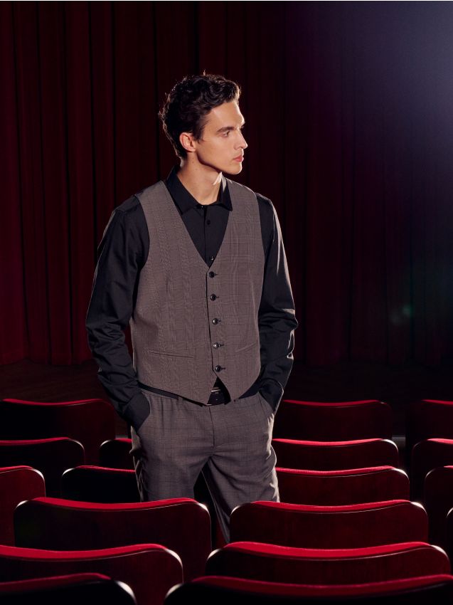 Sinsay - Koszula slim fit - czarny