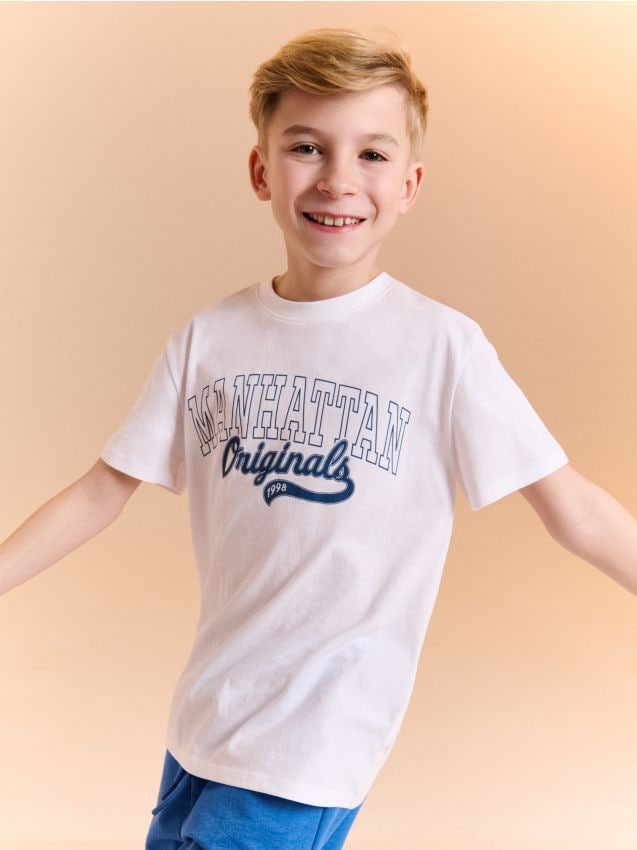 Sinsay - Tricouri din bumbac 3 pack - multicolor