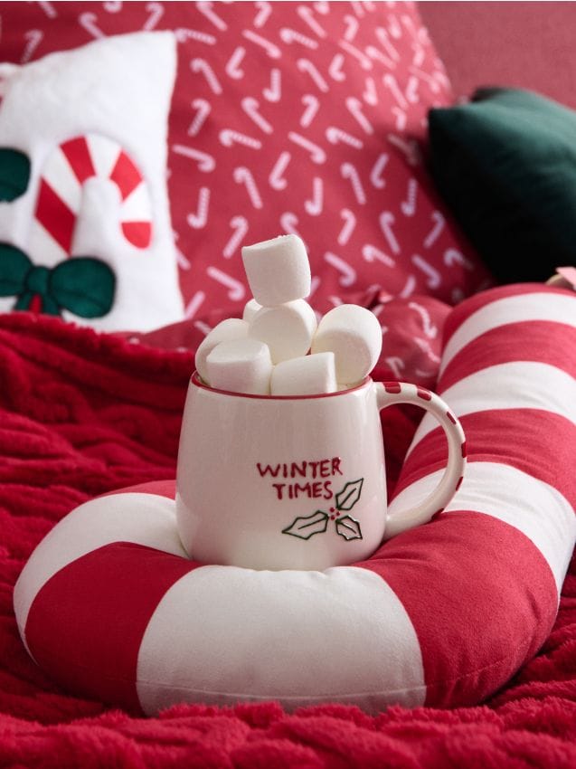 Sinsay - Pohár s vianočným motívom - červená