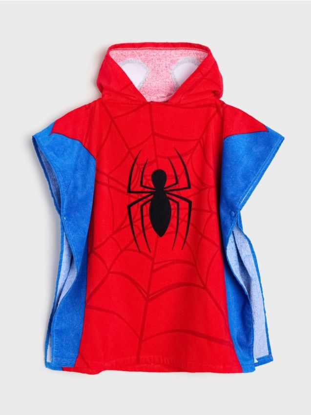 Sinsay - Prosop poncho cu glugă Spider-Man - multicolor