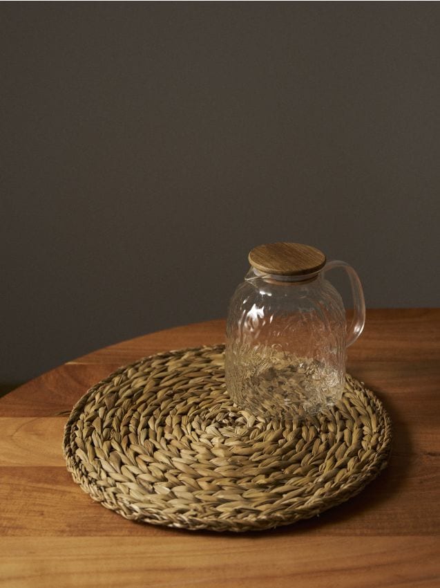 Sinsay - Suport de masă rotund împletit - bej