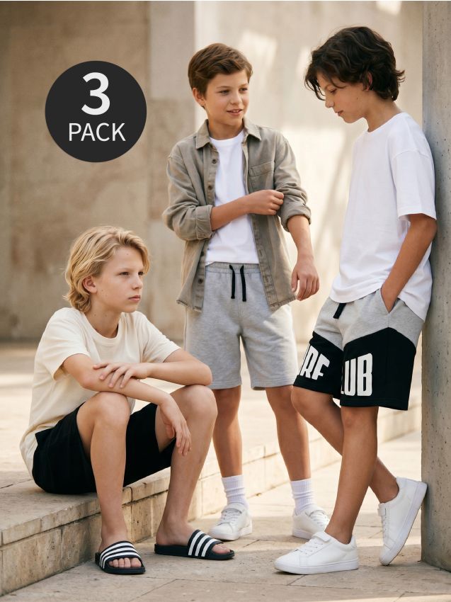 Sinsay - Set de 3 perechi de pantaloni scurți - multicolor