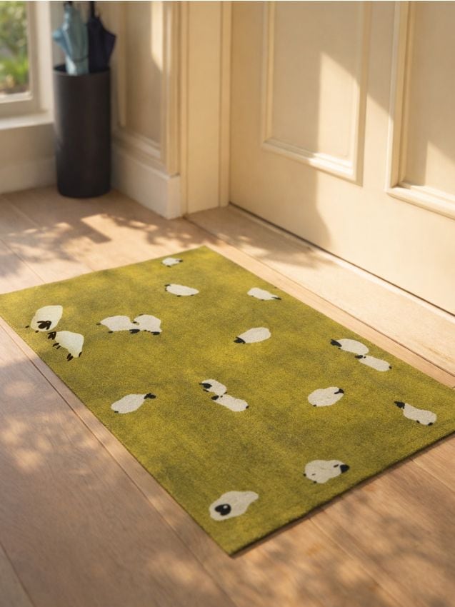 Sinsay - Covoraș de intrare cu motiv de oi - verde