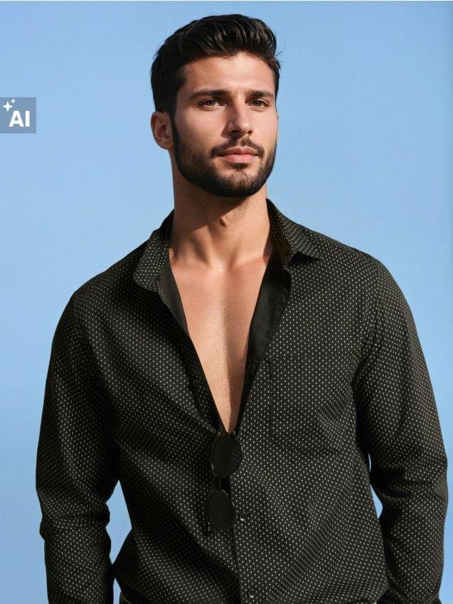 Sinsay - Cămaşă regular fit - negru