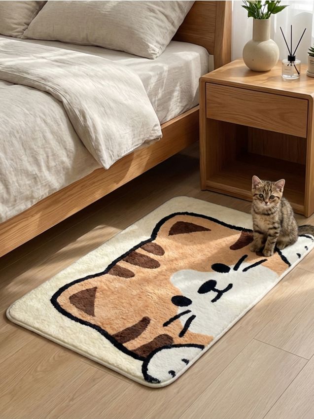 Sinsay - Covoraș de intrare cu motiv de pisică - multicolor