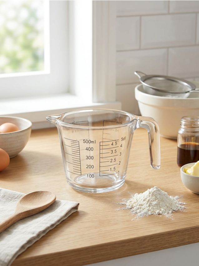 Sinsay - Cană gradată din sticlă - clear