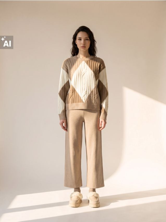 Sinsay - Pulover oversize cu adaos de lână - multicolor