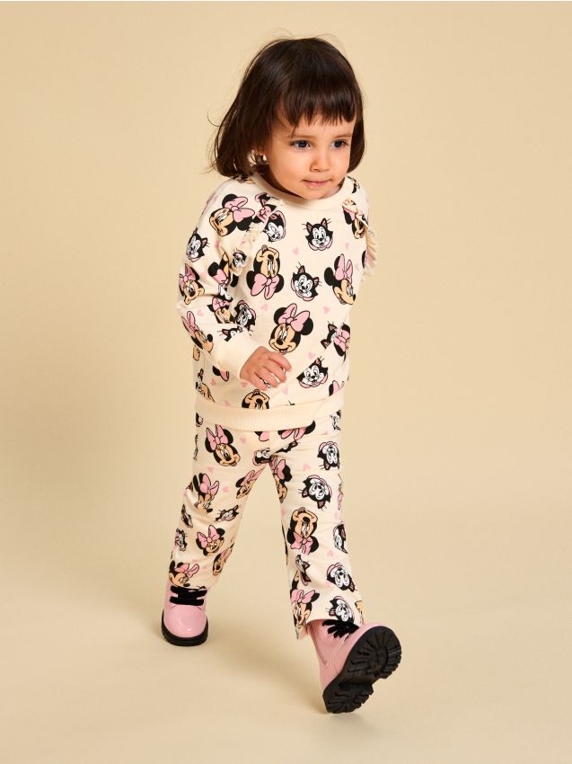 Sinsay - Úpletová súprava Minnie Mouse - krémová