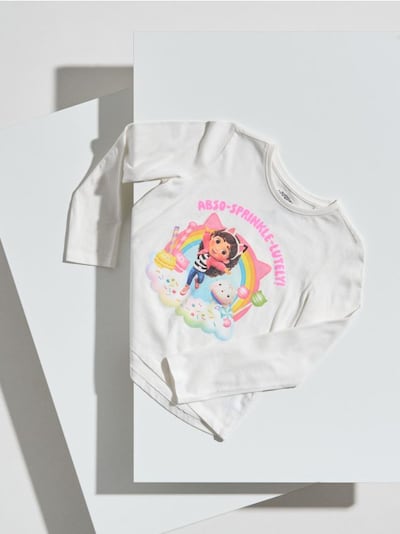Tricou cu mânecă lungă Gabby's Dollhouse