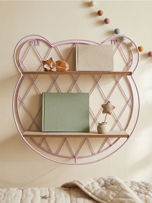 Sinsay - Policioară de perete metalică - roz-pastel