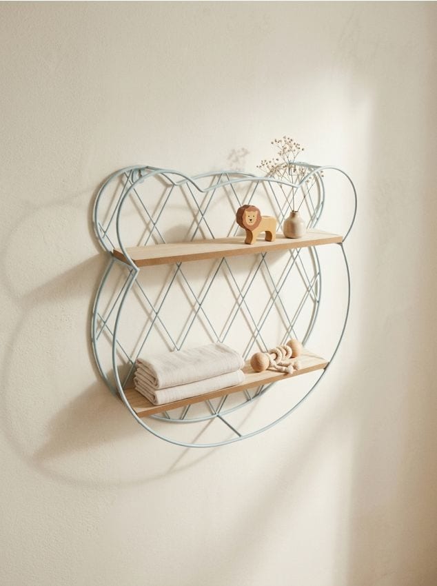 Sinsay - Policioară de perete metalică - albastru-pal