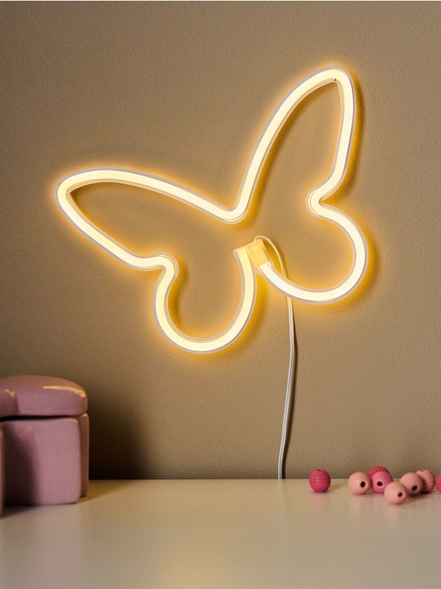 Sinsay - Lampă LED în formă de fluture - alb