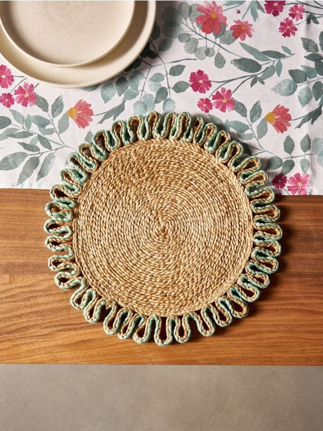 Sinsay - Suport de masă împletit - verde-pal