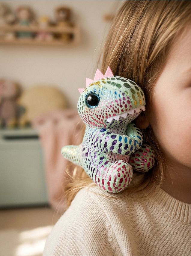 Sinsay - Jucărie de pluș pentru îmbrățișat în formă de dinozaur cu model strălucitor - multicolor