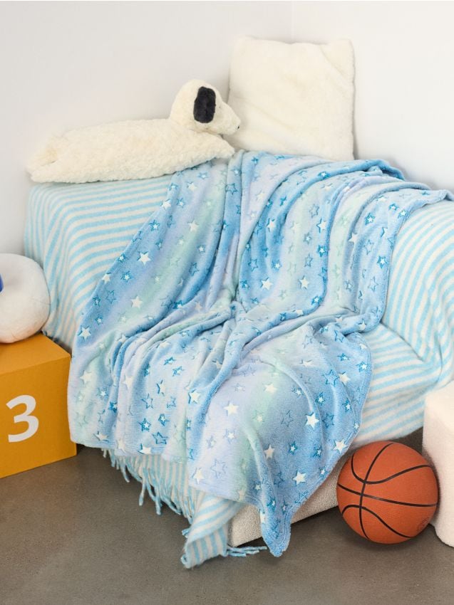 Sinsay - Pătură cu imprimeu fluorescent - multicolor