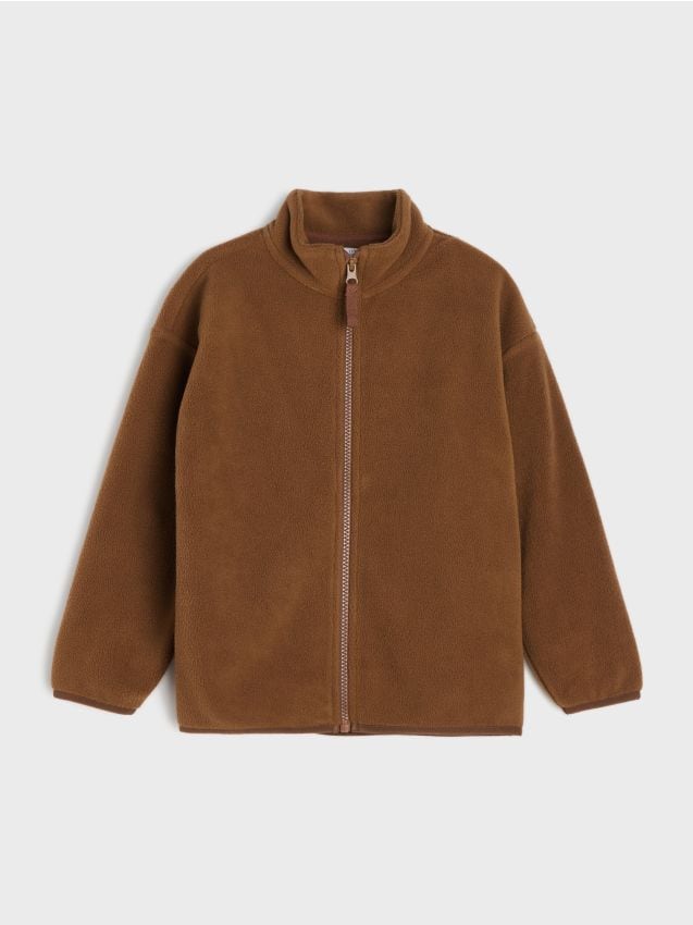 Sinsay - Bluză sport din fleece - maro
