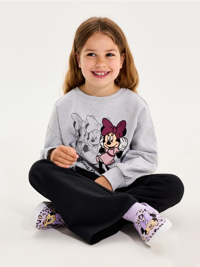 Sinsay - Set din bumbac: bluză și pantaloni Minnie Mouse - multicolor