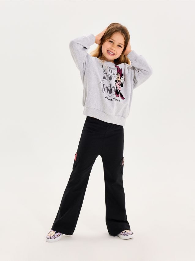 Sinsay - Set din bumbac: bluză și pantaloni Minnie Mouse - multicolor