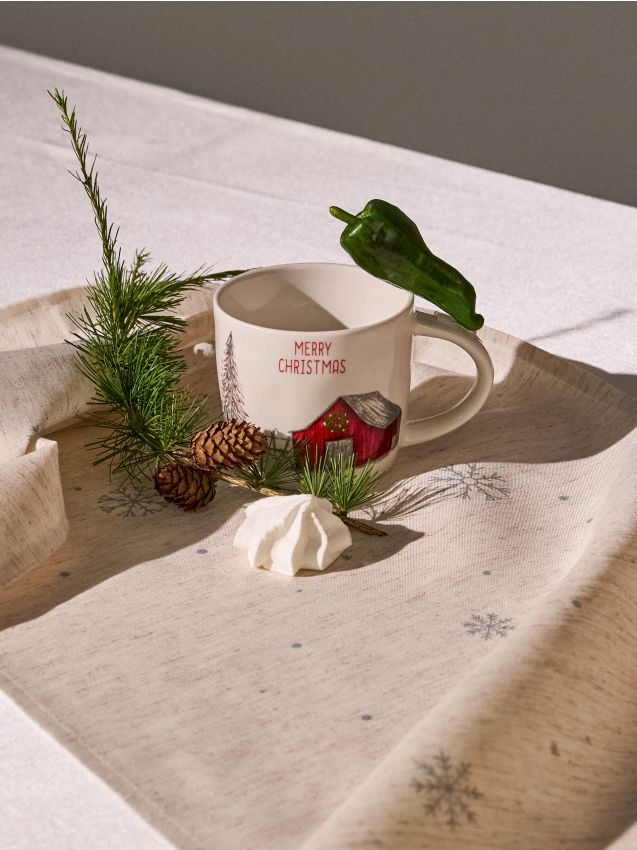 Sinsay - Pohár s vianočným motívom - biela