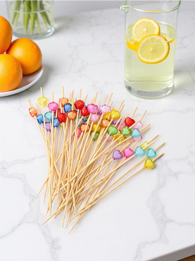 Sinsay - Špáradlá na jednohubky, balenie 50 ks - viacfarebná