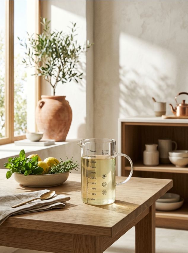 Sinsay - Cană gradată din sticlă cu mâner - clear