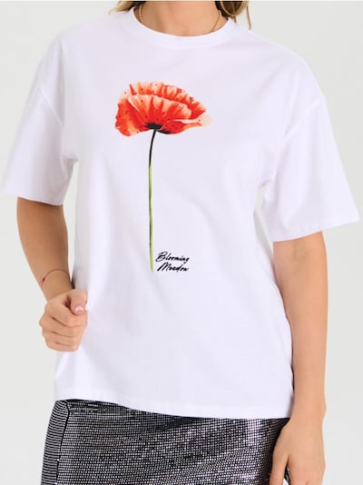 Puuvillane t-särk pildiga