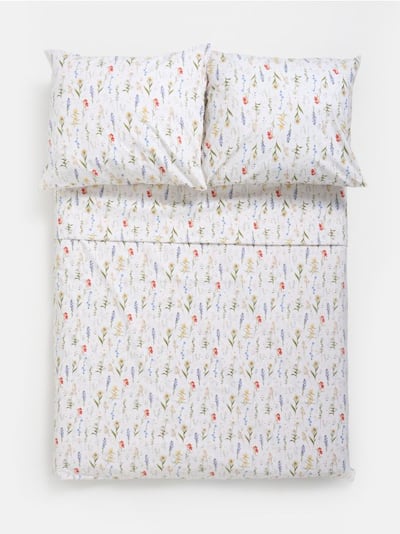 Бавовняний комплект постільної білизни з квітами