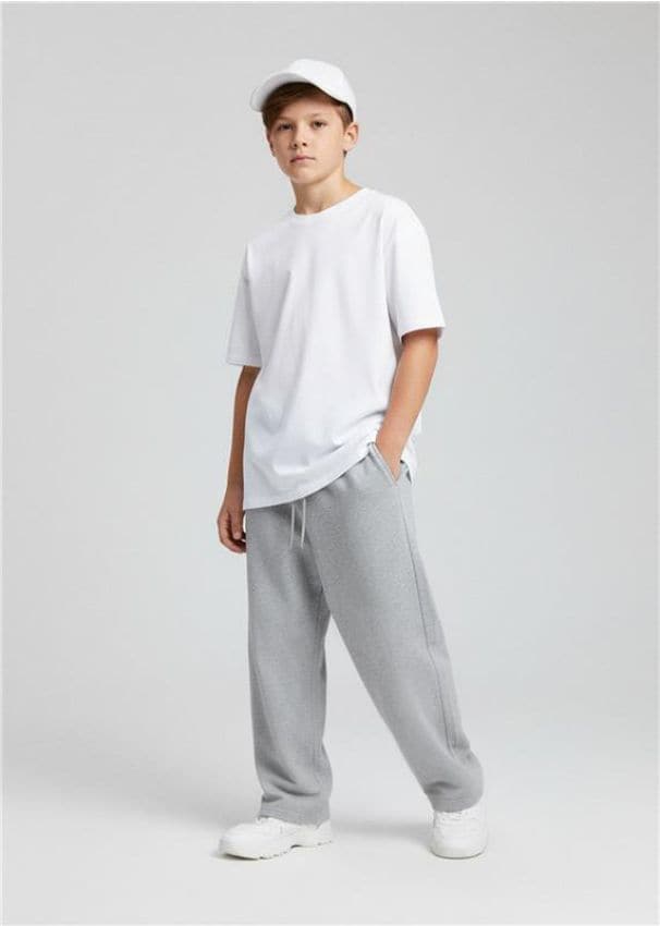 Sinsay - Spodnie dresowe straight - szary