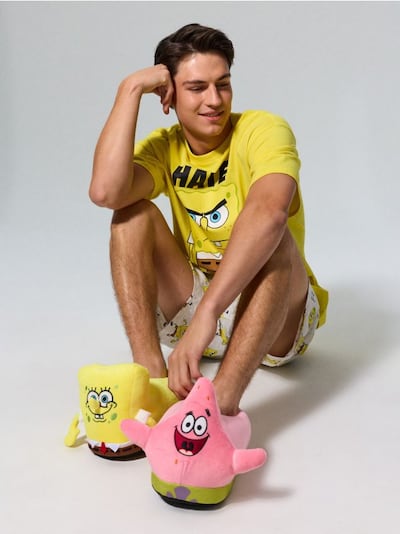 Плюшеві капці з 3D елементами SpongeBob