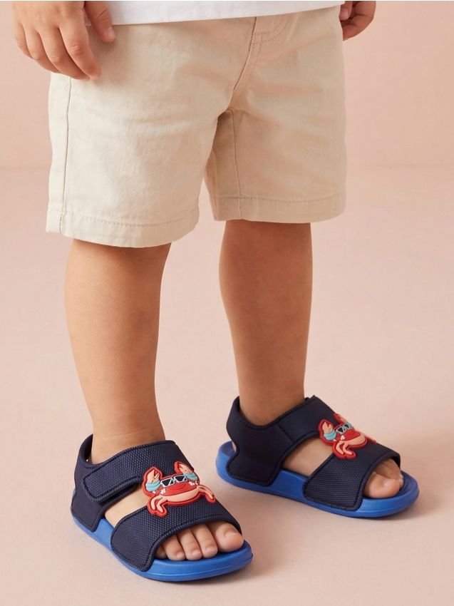 Sinsay - Sandale cu Motiv de Crab - bleumarin