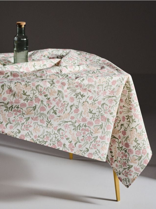 Sinsay - Față de masă din bumbac cu motiv floral - multicolor