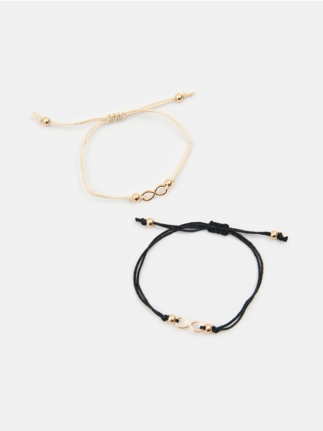 Sinsay - Brățări din șnur cu pandantiv 2 pack - multicolor