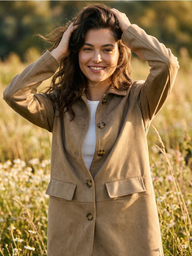 Cappotto - verde oliva chiaro